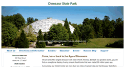Desktop Screenshot of dinosaurstatepark.org
