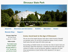 Tablet Screenshot of dinosaurstatepark.org